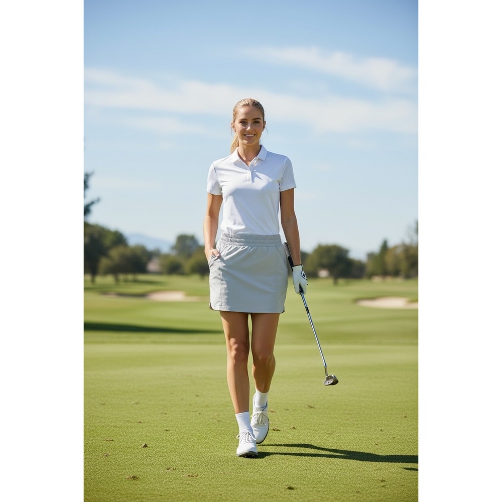 Columbia Women's Gray Golf Skort Athletic Skirt Size M Built in Shorts‎